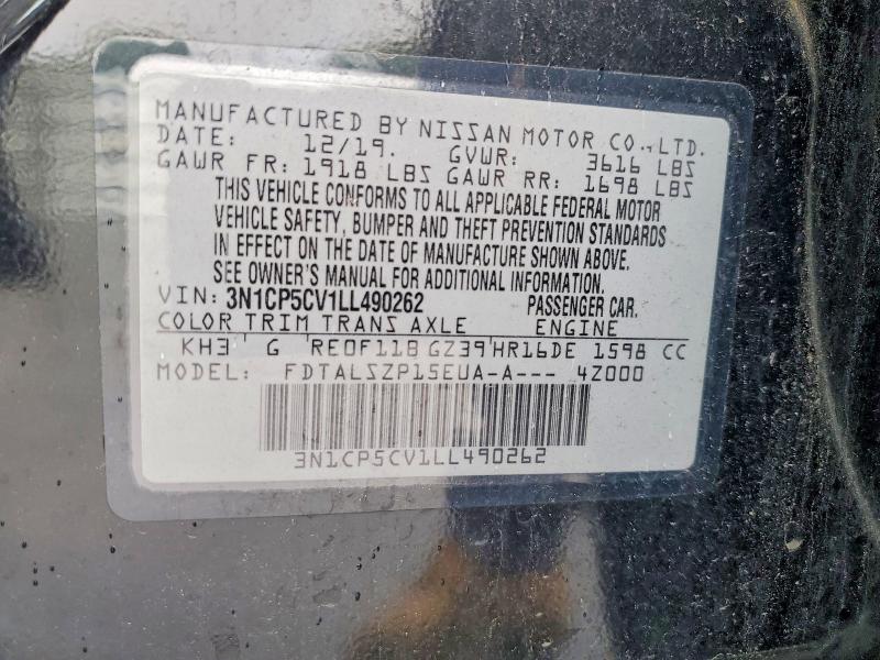 Продаж на аукціоні авто 2020 Nissan Kicks, vin: 3N1CP5CV1LL490262, номер лоту: 48829226