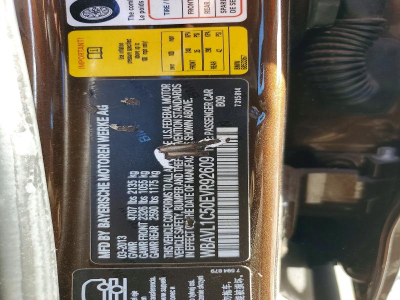 49364096 :رقم المزاد ، WBAVL1C50EVR92609 vin ، 2014 Bmw X1 مزاد بيع
