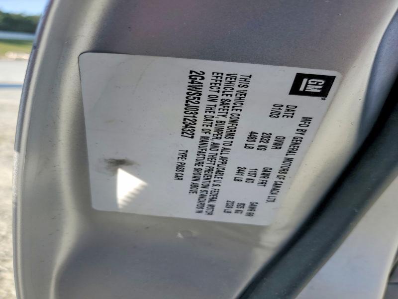 2003 Buick Century მანქანა იყიდება აუქციონზე, vin: 2G4WS52J031234327, აუქციონის ნომერი: 49925876