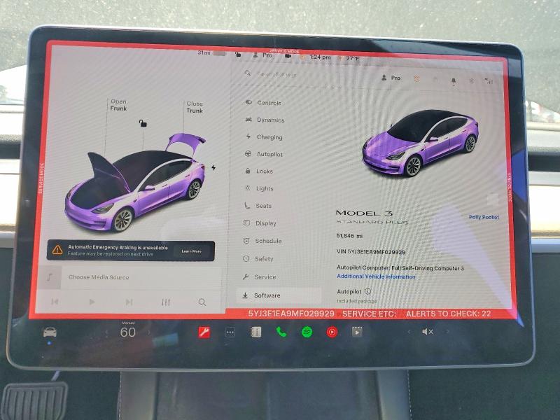 Aukcja sprzedaży 2021 Tesla Model 3, vin: 5YJ3E1EA9MF029929, numer aukcji: 49154786