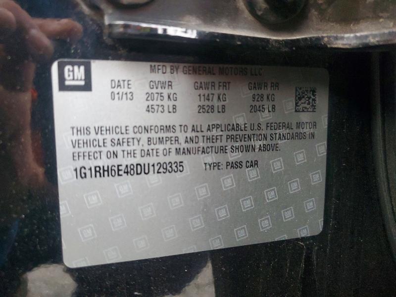 Aukcja sprzedaży 2013 Chevrolet Volt, vin: 1G1RH6E48DU129335, numer aukcji: 49283766