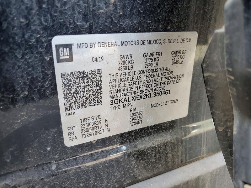 48982736 :رقم المزاد ، 3GKALXEX2KL350461 vin ، 2019 Gmc Terrain مزاد بيع