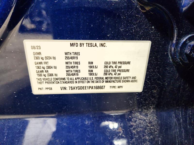 48448036 :رقم المزاد ، 7SAYGDEE1PA168607 vin ، 2023 Tesla Model Y مزاد بيع