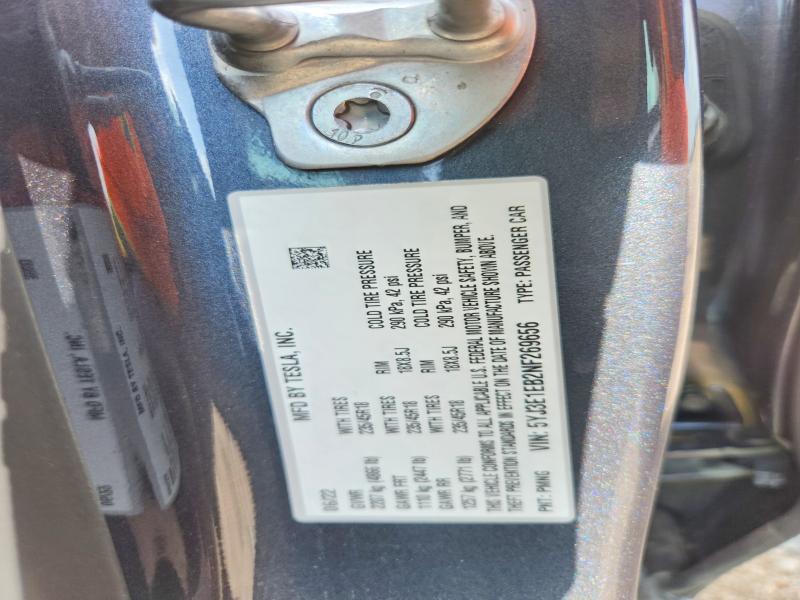 49672266 :رقم المزاد ، 5YJ3E1EB2NF269656 vin ، 2022 Tesla Model 3 مزاد بيع