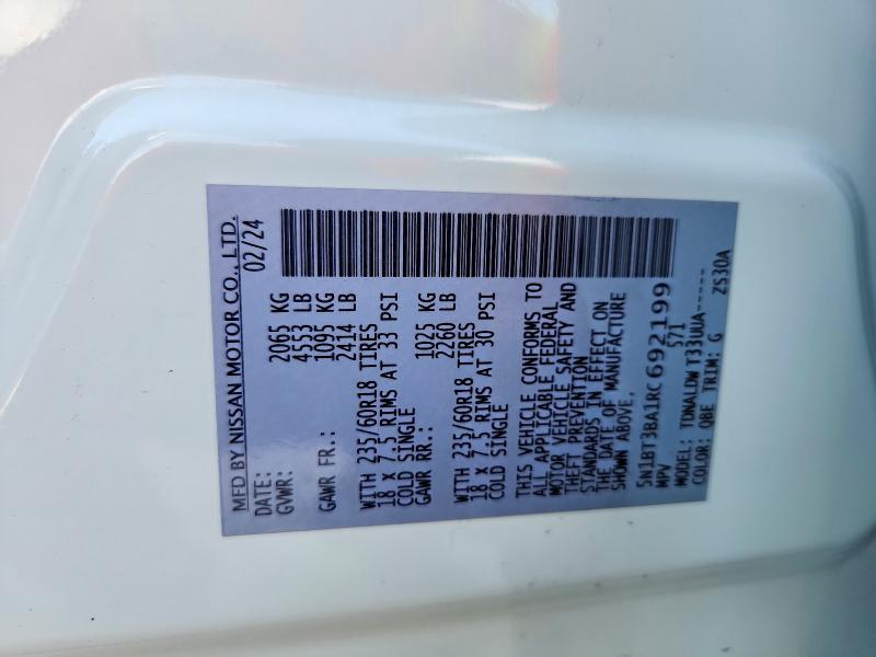 Продажа на аукционе авто 2024 Nissan Rogue, vin: 5N1BT3BA1RC692199, номер лота: 48039826