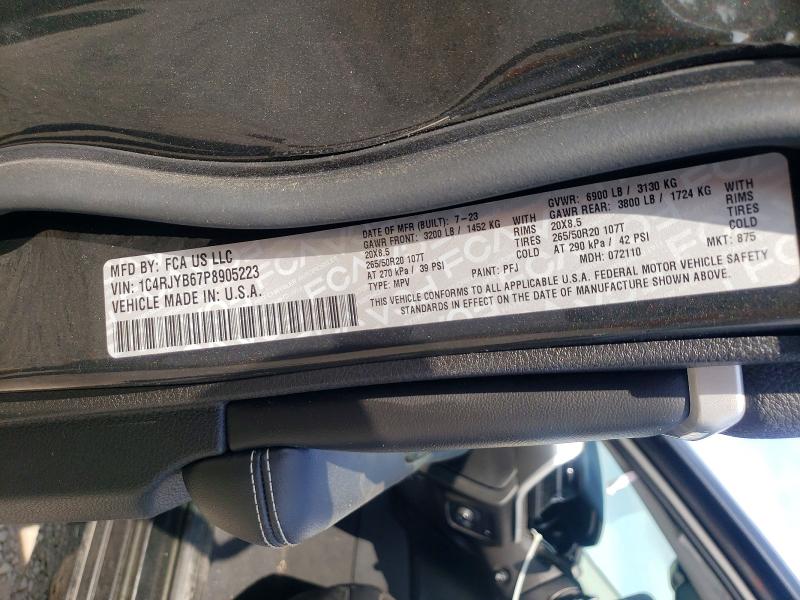 Продаж на аукціоні авто 2023 Jeep Grand Cherokee, vin: 1C4RJYB67P8905223, номер лоту: 49517546