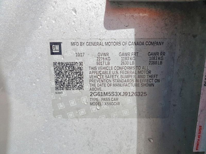 Aukcja sprzedaży 2018 Cadillac Xts, vin: 2G61M5S3XJ9126325, numer aukcji: 48708346