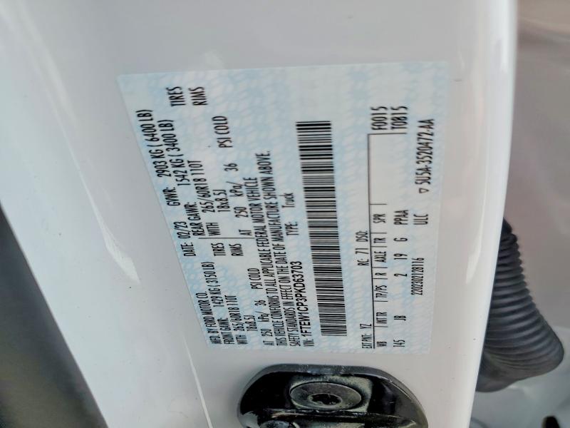 49969896 :رقم المزاد ، 1FTEW1CP3PKD63703 vin ، 2023 Ford F150 مزاد بيع