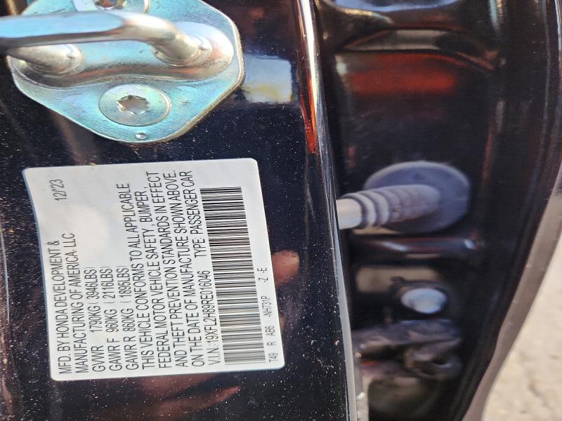 Продаж на аукціоні авто 2024 Honda Civic, vin: 19XFL2H89RE016046, номер лоту: 50833516
