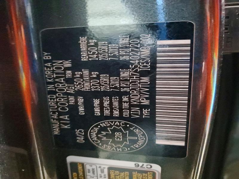 Aukcja sprzedaży 2025 Kia Sorento Plug-in Hybrid, vin: KNDRJDJH7S5402720, numer aukcji: 48687306