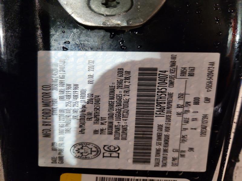 Продажа на аукционе авто 2024 Ford Mustang, vin: 1FA6P8TH5R5104074, номер лота: 49307686