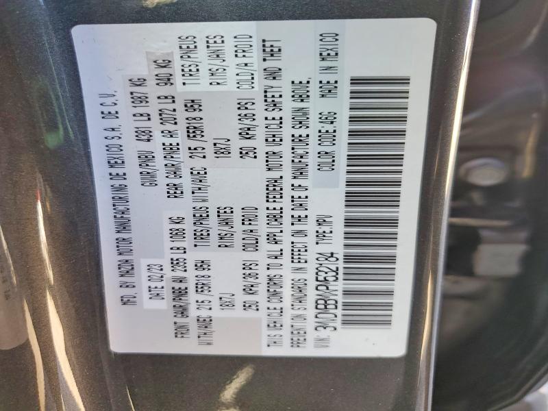 49007956 :رقم المزاد ، 3MVDMBBMXPM532184 vin ، 2023 Mazda Cx-30 مزاد بيع