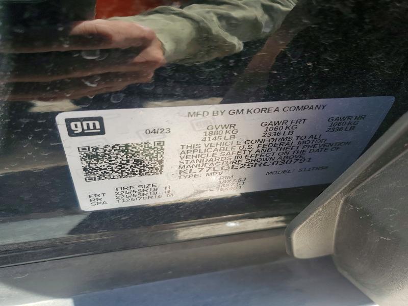 Aukcja sprzedaży 2024 Chevrolet Trax, vin: KL77LGE25RC030791, numer aukcji: 49109506