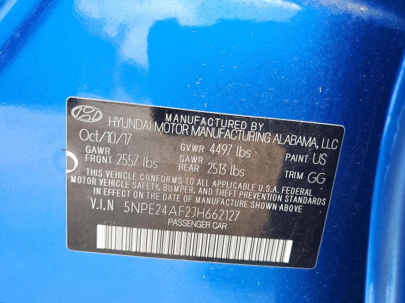 Продаж на аукціоні авто 2018 Hyundai Sonata, vin: 5NPE24AF2JH662127, номер лоту: 50525556