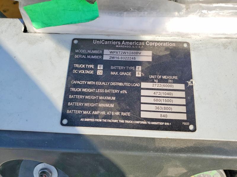49903216 :رقم المزاد ، 2W169322245 vin ، 2016 Uigf Construction Equipment مزاد بيع