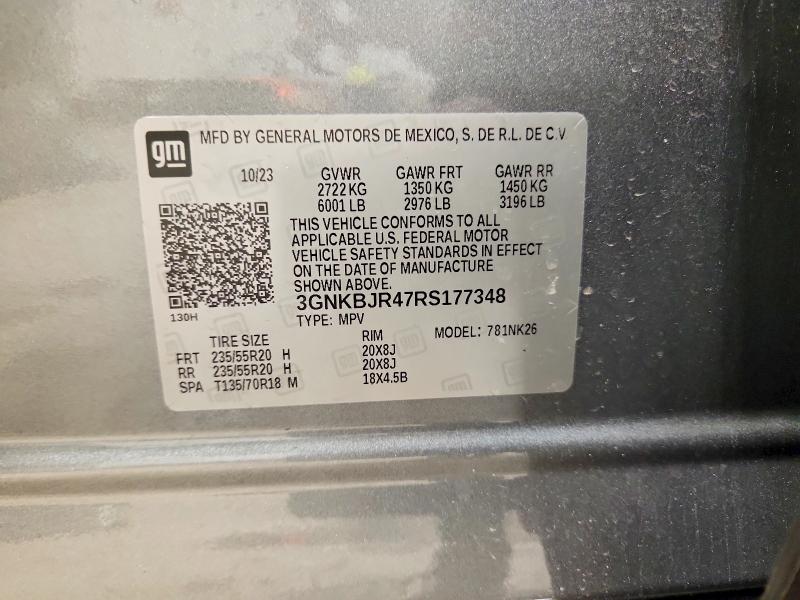 Продаж на аукціоні авто 2024 Chevrolet Blazer, vin: 3GNKBJR47RS177348, номер лоту: 51772446