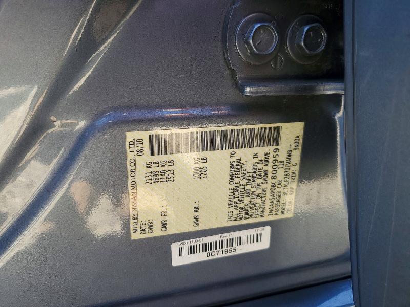 Продажа на аукционе авто 2011 Nissan Maxima, vin: 1N4AA5AP0BC800959, номер лота: 49825126