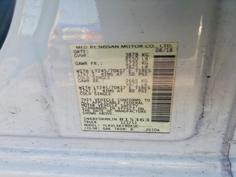 Продаж на аукціоні авто 2018 Nissan Nv, vin: 1N6BF0KMXJN815363, номер лоту: 50065136