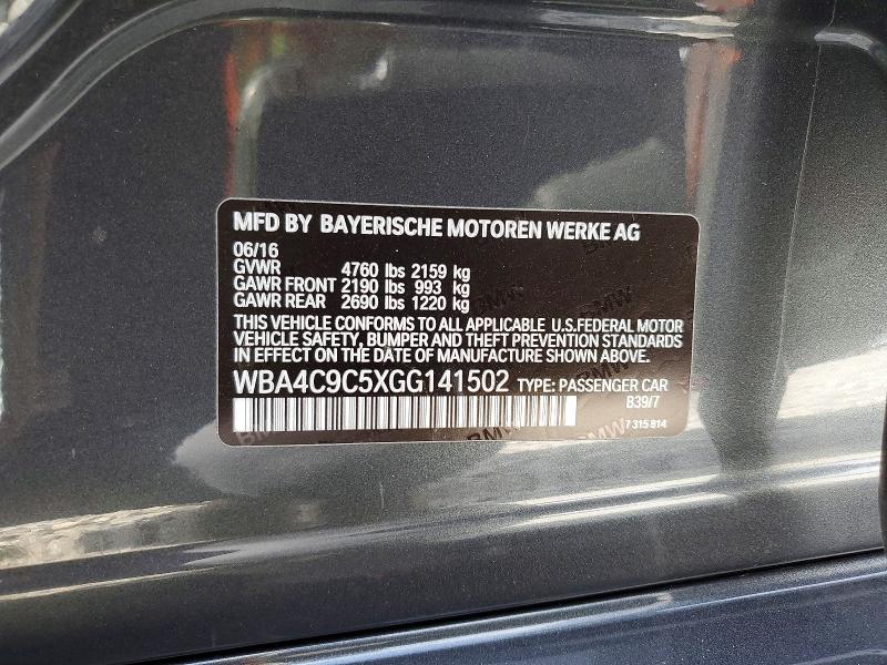 2016 Bmw 428 მანქანა იყიდება აუქციონზე, vin: WBA4C9C5XGG141502, აუქციონის ნომერი: 48449716