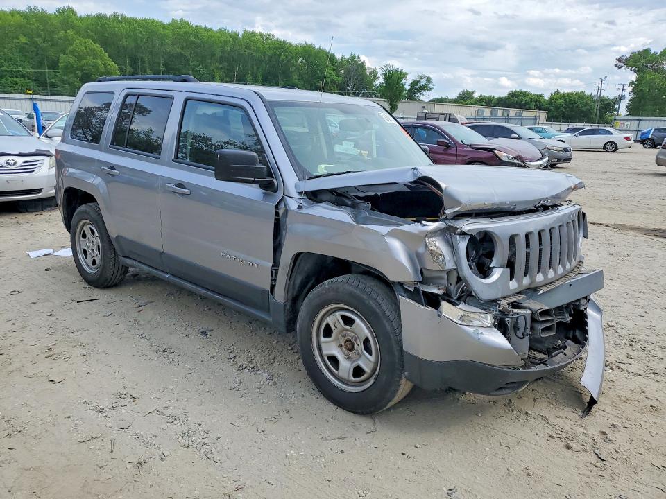 2017 Jeep Patriot მანქანა იყიდება აუქციონზე, vin: 1C4NJPBA0HD166556, აუქციონის ნომერი: 50848106