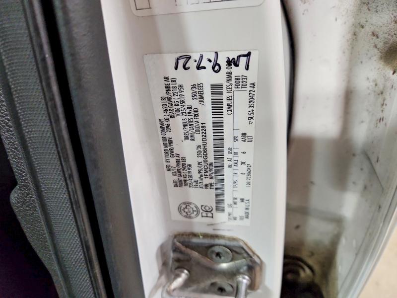 Aukcja sprzedaży 2017 Ford Escape, vin: 1FMCU0GD6HUD22281, numer aukcji: 50596056