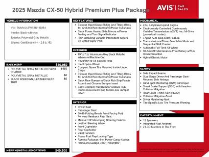 Aukcja sprzedaży 2025 Mazda Cx-50, vin: 7MMVAAEW5SN130254, numer aukcji: 51316176