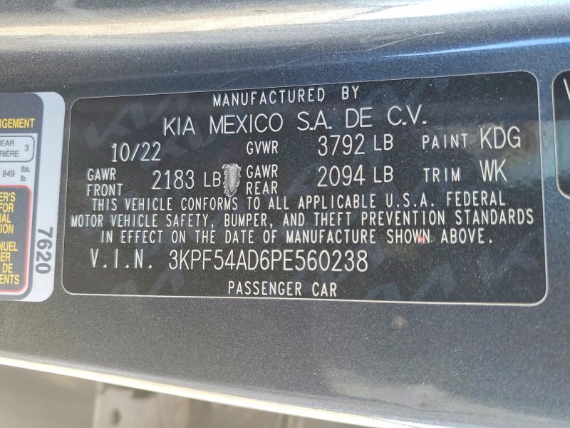 Продажа на аукционе авто 2023 Kia Forte, vin: 3KPF54AD6PE560238, номер лота: 48718456