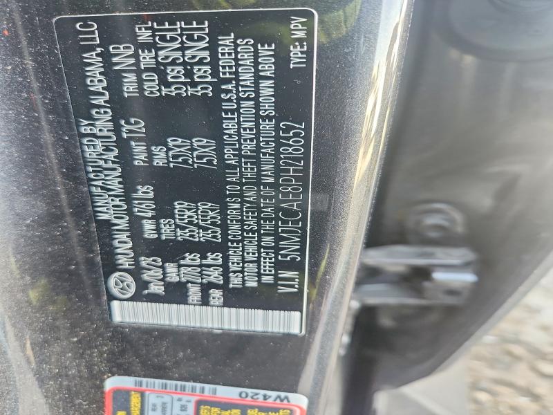 Продажа на аукционе авто 2023 Hyundai Tucson, vin: 5NMJECAE8PH218652, номер лота: 48874006