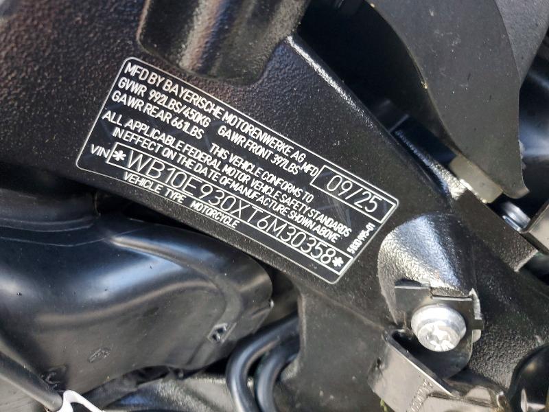 49375416 :رقم المزاد ، WB10E930XT6M30358 vin ، 2026 Bmw M 1000 مزاد بيع