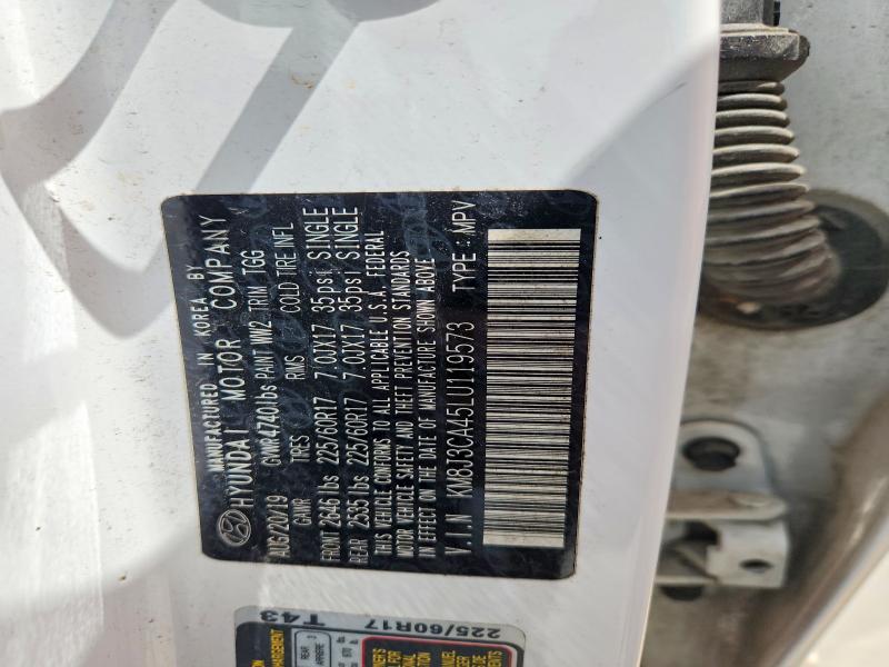 2020 Hyundai Tucson მანქანა იყიდება აუქციონზე, vin: KM8J3CA45LU119573, აუქციონის ნომერი: 49603096