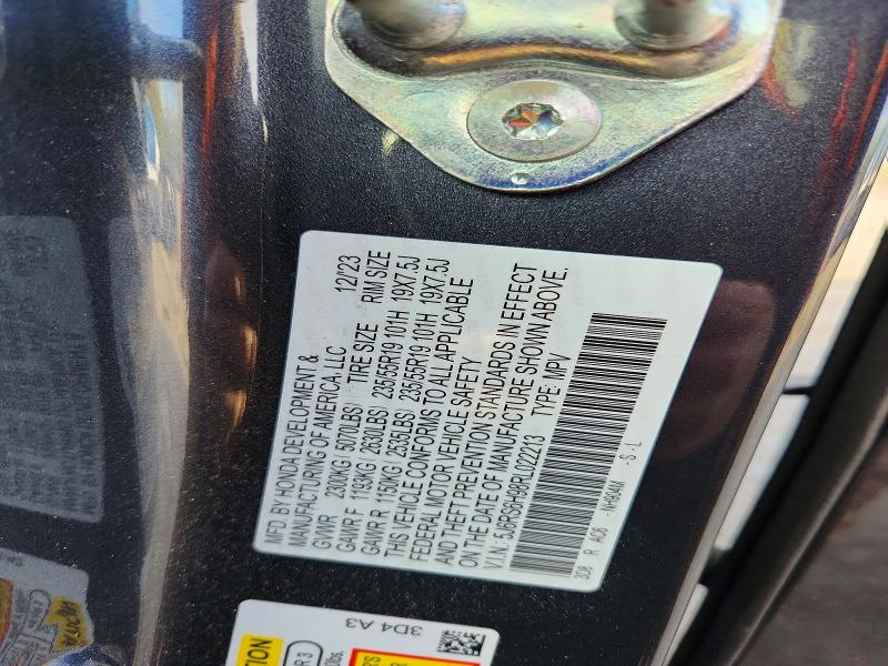 2024 Honda Cr-v მანქანა იყიდება აუქციონზე, vin: 5J6RS6H98RL022213, აუქციონის ნომერი: 50987446