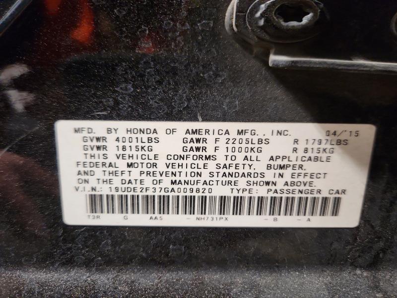 Aukcja sprzedaży 2016 Acura Ilx, vin: 19UDE2F37GA009820, numer aukcji: 48252586