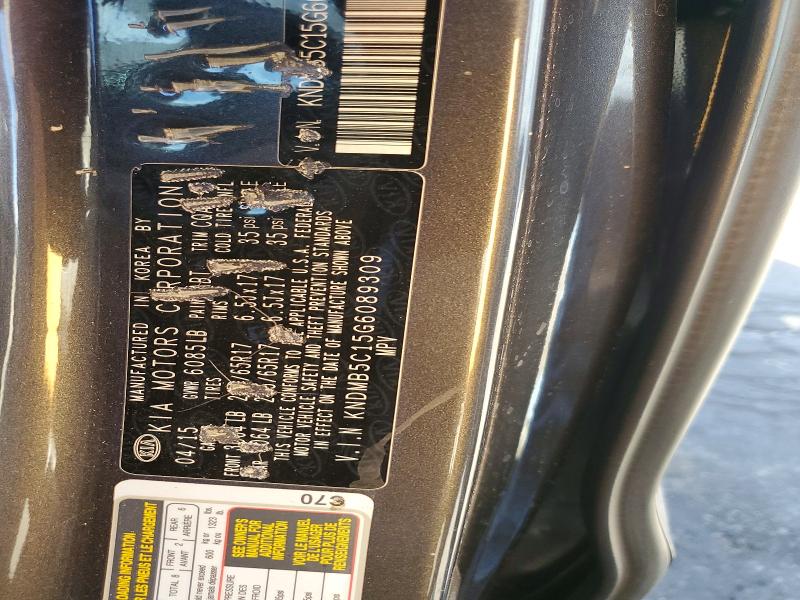 Aukcja sprzedaży 2016 Kia Sedona, vin: KNDMB5C15G6089309, numer aukcji: 51280126