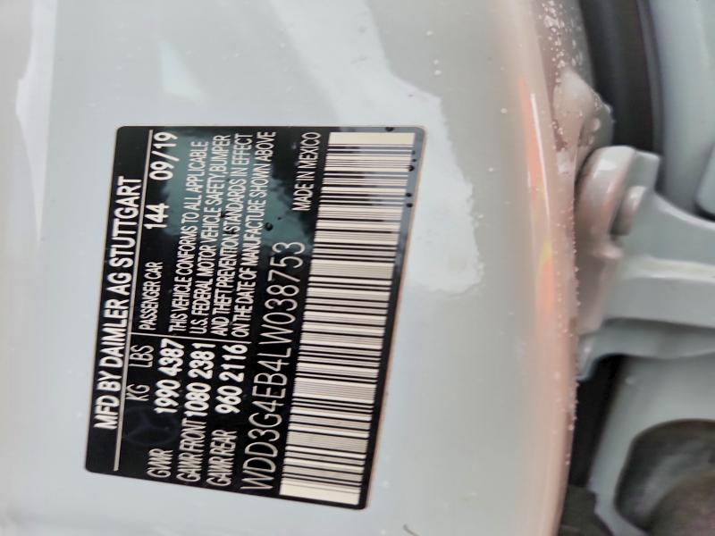 Продаж на аукціоні авто 2020 Mercedes-benz A, vin: WDD3G4EB4LW038753, номер лоту: 49796606