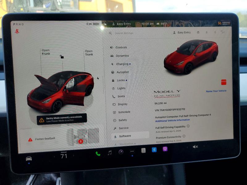 Aukcja sprzedaży 2023 Tesla Model Y, vin: 7SAYGDEF5PF832712, numer aukcji: 47124086