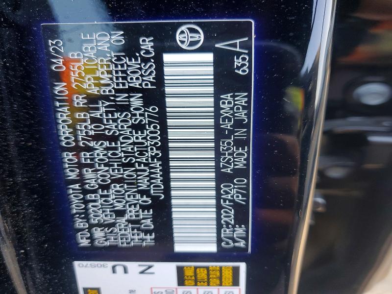 Aukcja sprzedaży 2023 Toyota Crown, vin: JTDAAAAF3P3005776, numer aukcji: 50530996