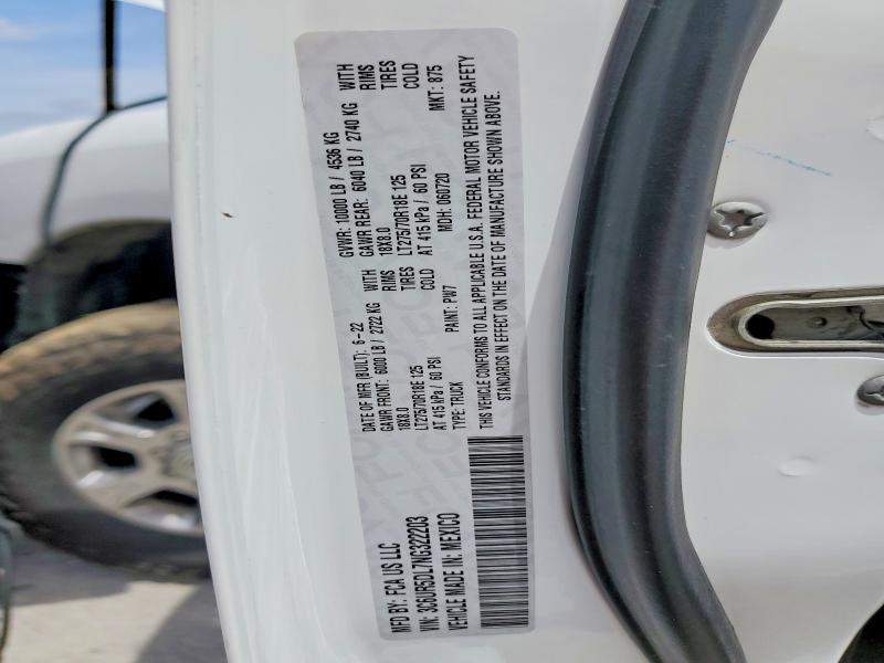 Продажа на аукционе авто 2022 Ram 2500, vin: 3C6UR5DL7NG322203, номер лота: 51757166