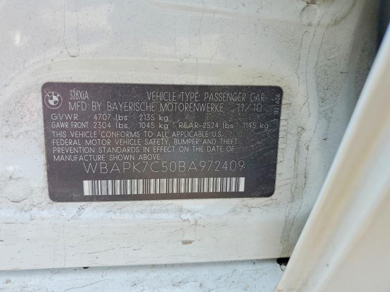 49814996 :رقم المزاد ، WBAPK7C50BA972409 vin ، 2011 Bmw 328 مزاد بيع