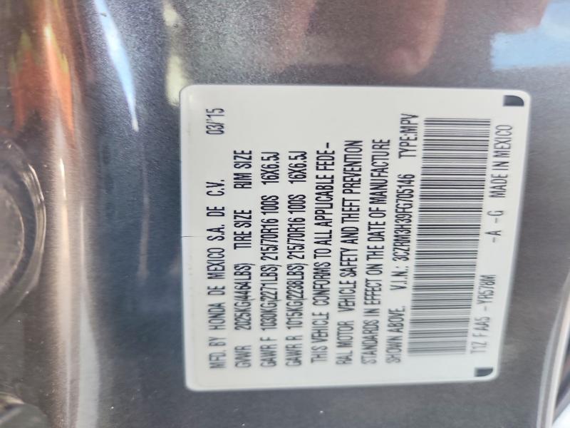 48687766 :رقم المزاد ، 3CZRM3H39FG705146 vin ، 2015 Honda Cr-v مزاد بيع