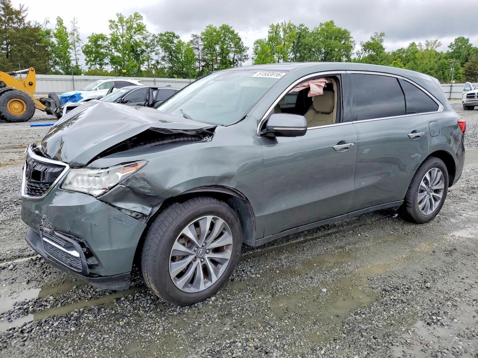 2016 Acura Mdx მანქანა იყიდება აუქციონზე, vin: 5FRYD3H49GB013680, აუქციონის ნომერი: 51532816