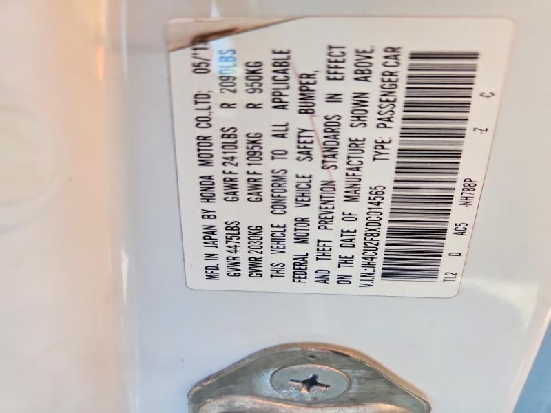 Aukcja sprzedaży 2013 Acura Tsx, vin: JH4CU2F8XDC014565, numer aukcji: 50071626