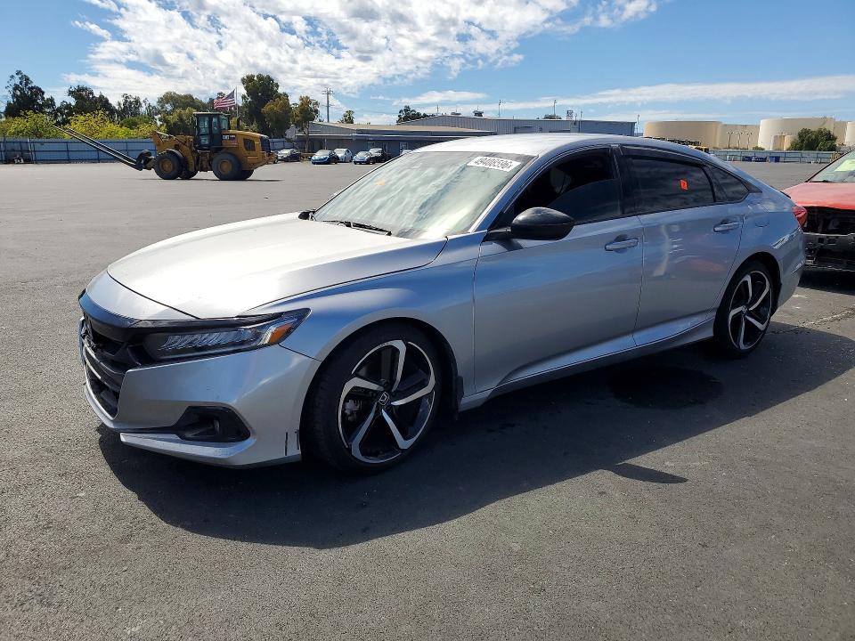 Auction sale of the 2021 Honda Accord, vin: 1HGCV1F3XMA079233, lot number: 49408596