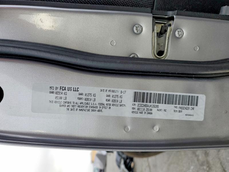 48193376 :رقم المزاد ، 2C3CDXBG4JH126285 vin ، 2018 Dodge Charger مزاد بيع