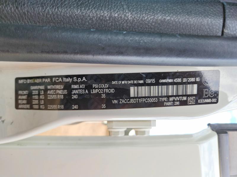 Aukcja sprzedaży 2015 Jeep Renagade, vin: ZACCJBDT1FPC50053, numer aukcji: 50917706