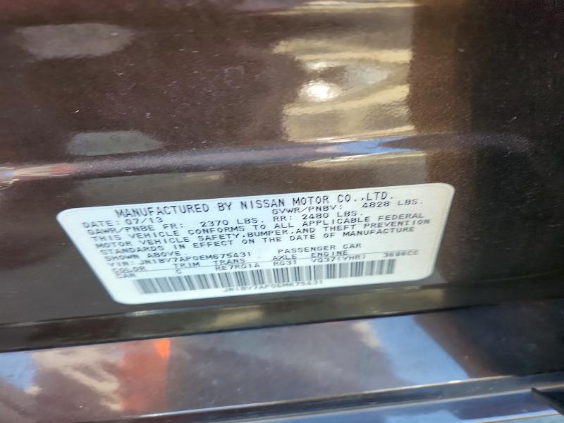 Aukcja sprzedaży 2014 Infiniti Q50, vin: JN1BV7AP0EM675431, numer aukcji: 49675866