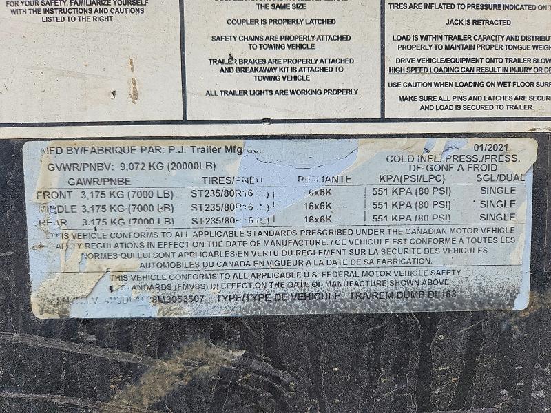 51239556 :رقم المزاد ، 4P5DL1638M3053507 vin ، 2021 Pj Unknown مزاد بيع