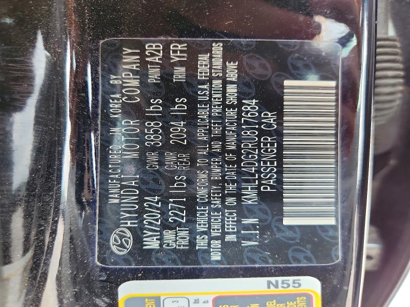 2024 Hyundai Elantra მანქანა იყიდება აუქციონზე, vin: KMHLL4DG2RU817684, აუქციონის ნომერი: 50061716