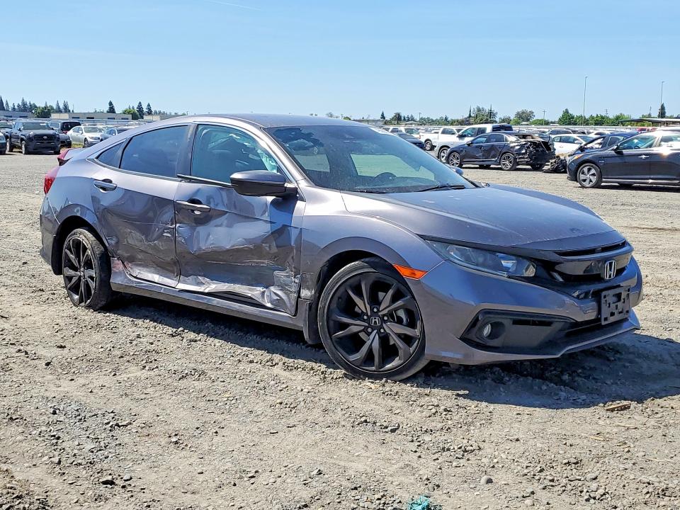 49086376 :رقم المزاد ، 19XFC2F83KE211066 vin ، 2019 Honda Civic مزاد بيع