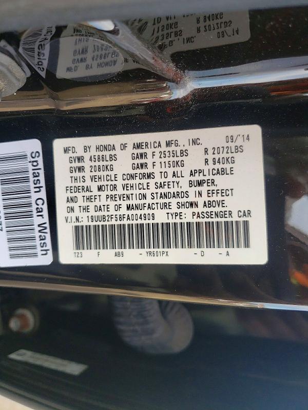 Aukcja sprzedaży 2015 Acura Tlx, vin: 19UUB2F58FA004909, numer aukcji: 50892436
