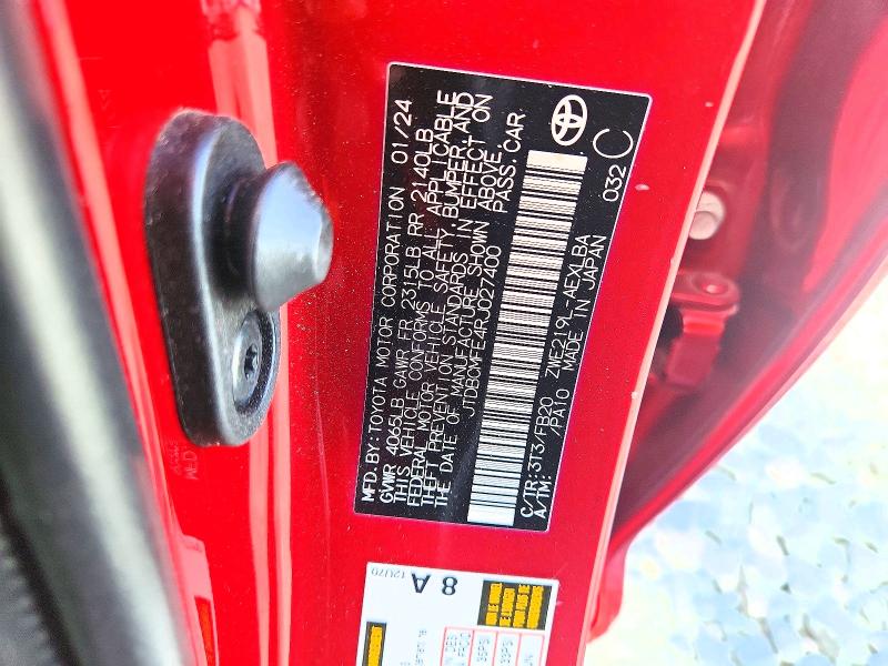 2024 Toyota Corolla Hybrid მანქანა იყიდება აუქციონზე, vin: JTDBCMFE4RJ027400, აუქციონის ნომერი: 50497036